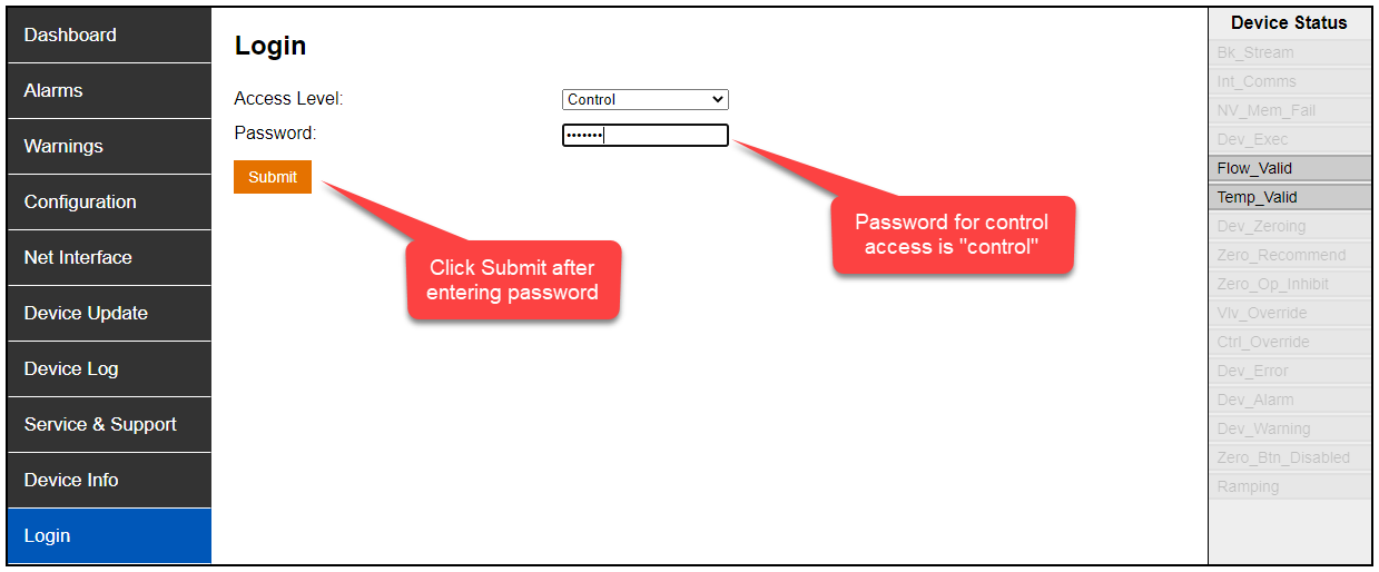 Changing IP Address using Built-in Web Interface